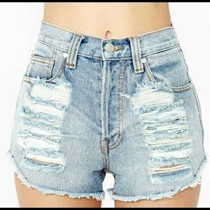 Minkpink high waisted jean shorts