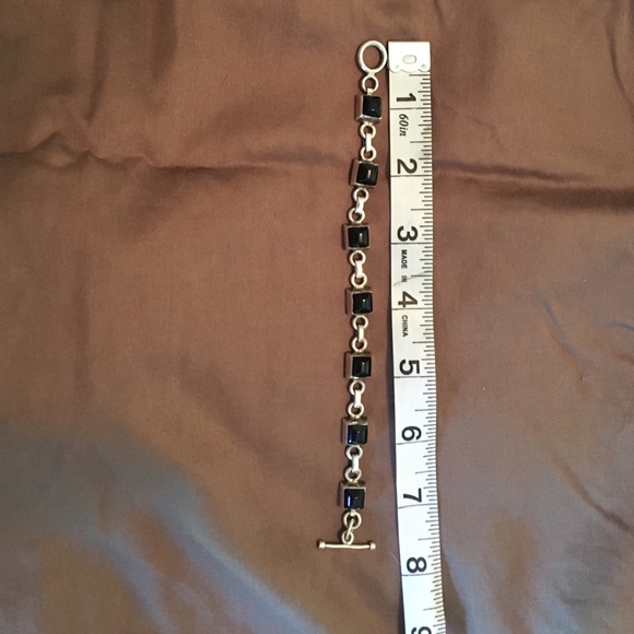 Silpada .925  & onyx bracelet