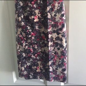 Floral pencil skirt
