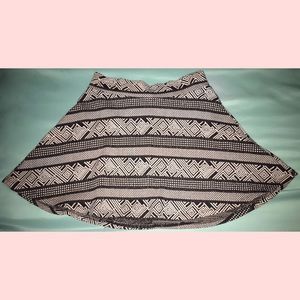 Black & White A-line skirt