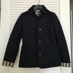 Burberry Navy quilted jacket