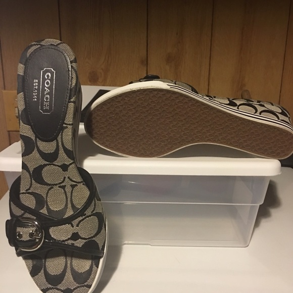 Coach wedge sandals