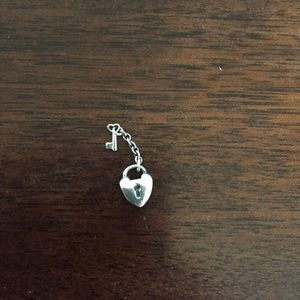Lock and key charm