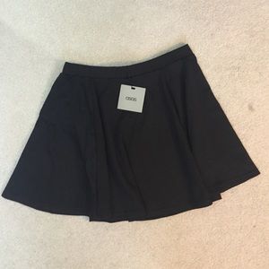 High-waisted a-line miniskirt
