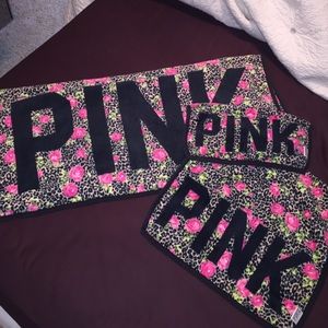 Victoria's Secret PINK towel set!!