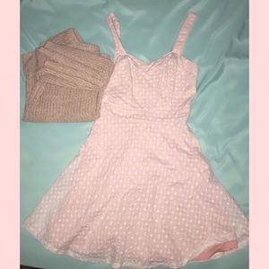 Pink & white Spring dress