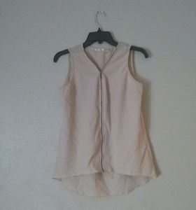 Cream Colour Silk Cute Top