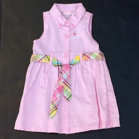 IZOD Baby Girls  Sleeveless Dress Size 12 months