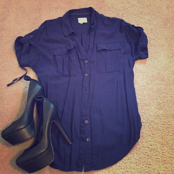 Anthropologie Tops - Safari style top from Anthropologie