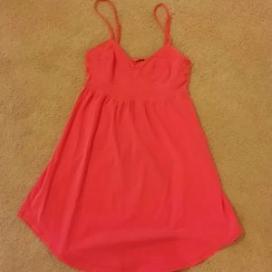 Neon pink summer dress