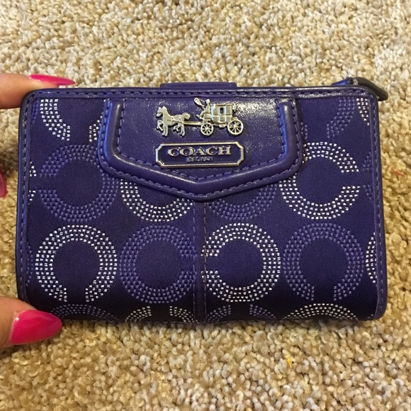 Purple coach wallet