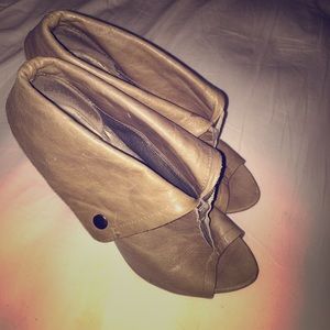 Booties healed open toe