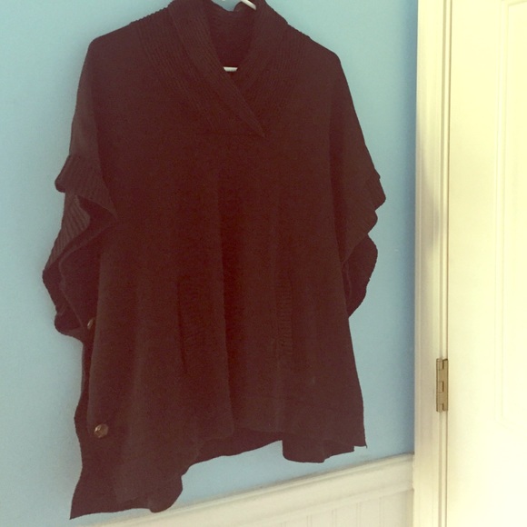 Black cape/poncho sweater