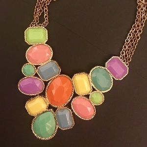 Gorgeous multi-color statement necklace