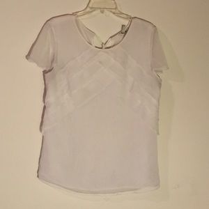 Banana Republic | White Tulip Blouse