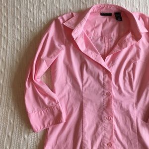 Pink button down blouse (Office Style)