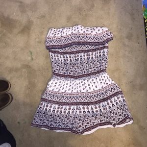 Tillys tribal print strapless romper