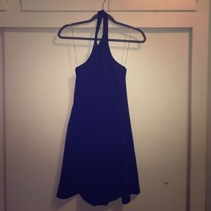 Navy blue evening dress