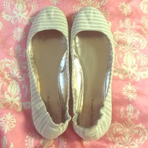 Creme and nude colored flats
