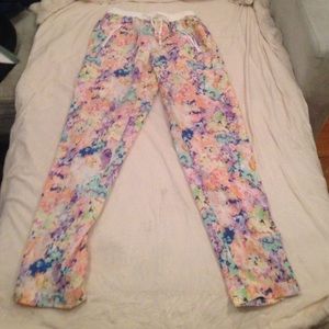 Sugarlips floral print silk pants