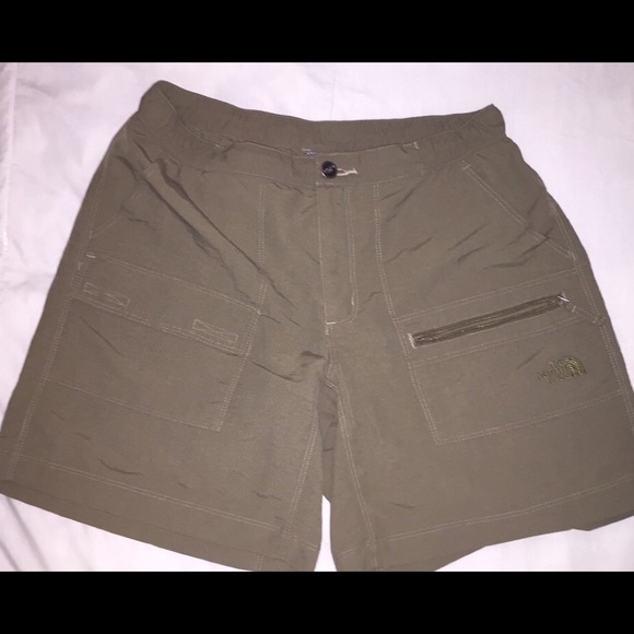 North face olive women shorts
