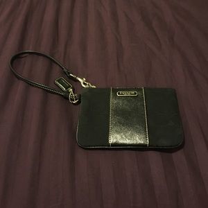 Black Coach wristlet