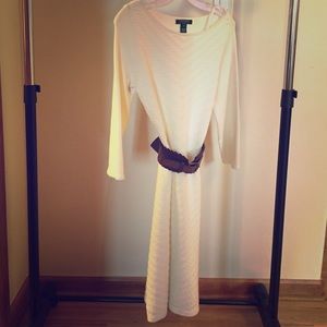 cream long sleeve dress 🍂