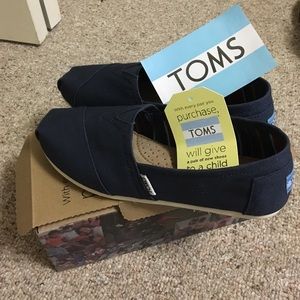 Navy Blue TOMS