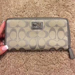 Gray coach wallet