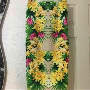 Floral pencil skirt