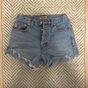 Guess high waisted Jean shorts