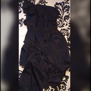 Navy Blue Satin Jumpsuit🔥