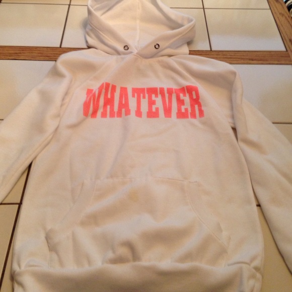 White whatever Hoodie
