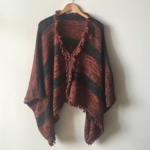 TRADE - Knit Stripe Poncho
