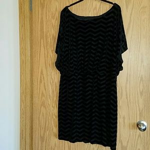 White House Black Market Dresses - White House Black Market Chevron Velvet Dress XL White House Black Market Dresses - White House Black Market Chevron Velvet Dress XL