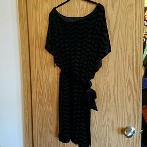 White House Black Market Dresses - White House Black Market Chevron Velvet Dress XL White House Black Market Dresses - White House Black Market Chevron Velvet Dress XL