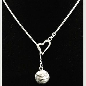 New Baseball Heart Necklace