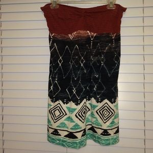 Strapless billabong dress
