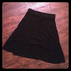 Cotton black skirt