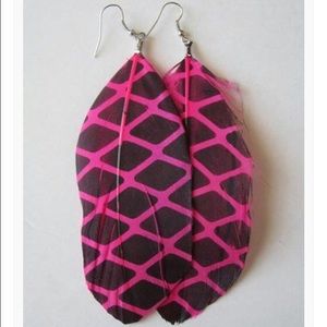 Feather earrings