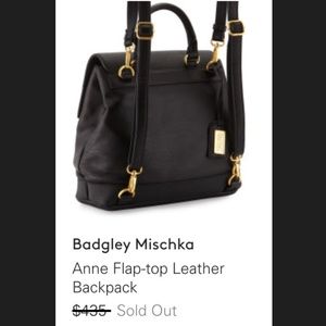 ❗️FLASH SALE❗️Badgley Mischka Leather Backpack