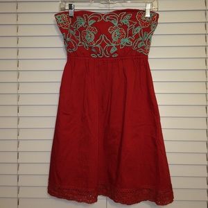 Strapless Judith March dress