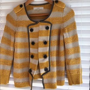 Mustard and cream loft sweater.