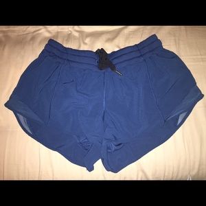 Lululemon blue hotty hot shorts