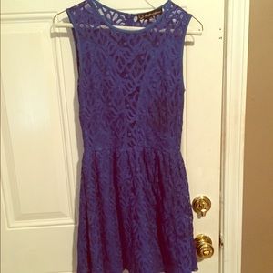 For Love and Lemons lace lulu blue dress size m