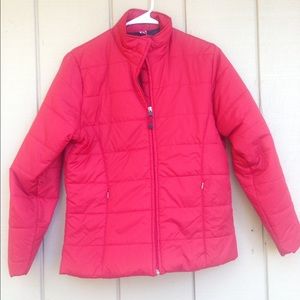 Red puff vantage coat