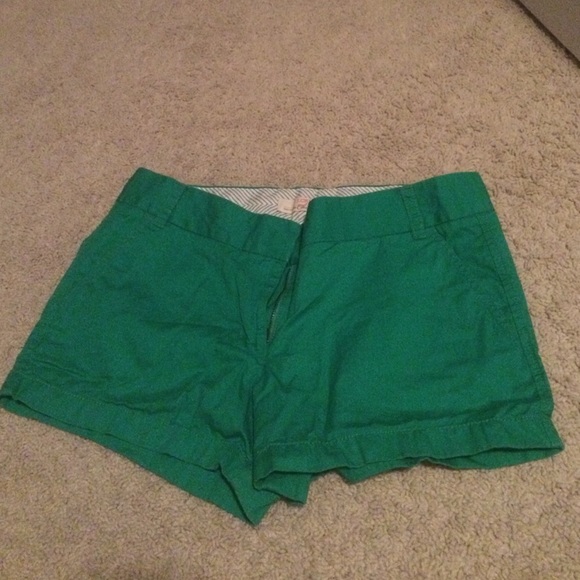 NWOT! Green J. Crew shorts - Picture 1 of 2