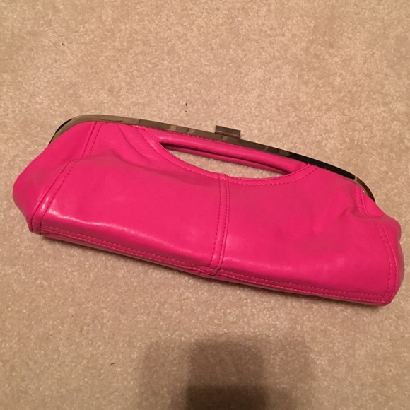 NWT fuchsia clutch