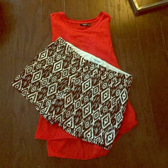 Black and White printed shorts!