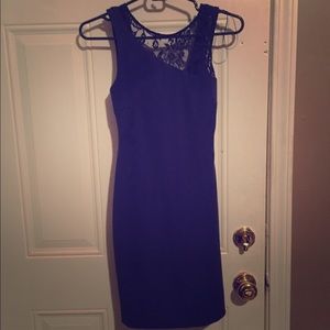 Zara blue low back dress size s
